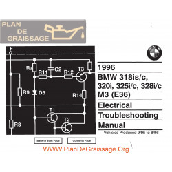 Bmw 318is C 320i 325i C 328i C M3 E36 1996 Electrical Troubleshooting Manual