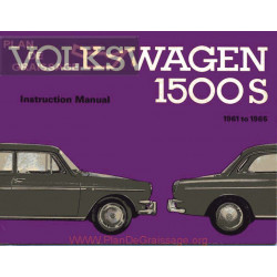 Volkswagen Type 3 1500 S 1961 1965 Manuel Utilisateur