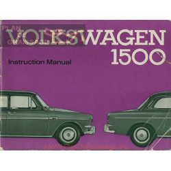 Volkswagen Type 3 1500 S Aout 1963 Manuel Utilisateur