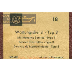 Volkswagen Type 3 1500 Service Entretien