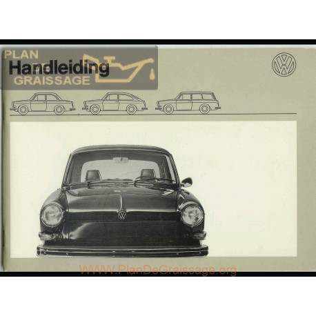 Volkswagen Type 3 1970 Manuel Utilisateur Dutch