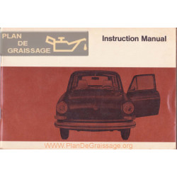 Volkswagen Type 3 Decembre 1969 Maunel Instruction