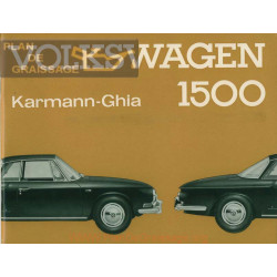 Volkswagen Type 34 1500 Aout 1962 Karmann Ghia Manuel Utilisateur