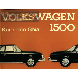 Volkswagen Type 34 Aout 1964 Karmann Ghia Manuel Utilisateur