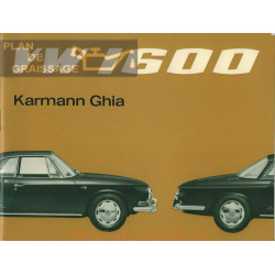 Volkswagen Type 34 Karmann Ghia Aout 1965 Owners Manual