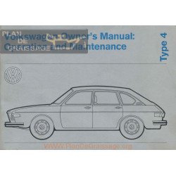 Volkswagen Type 4 1971 411 Owners Manual