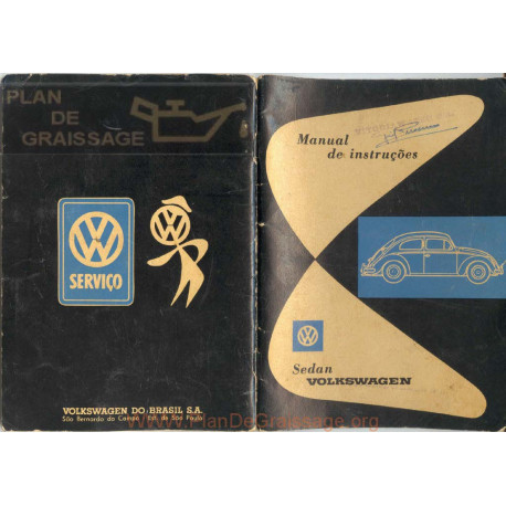 Volkswagen Beetle Type 1 December 1960 Owner S Manual Portuguese