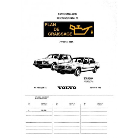 Volvo 740 Parts Catalogue 1991