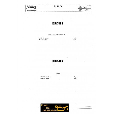 Volvo P 1200 Amazon B16 Part Catalogue