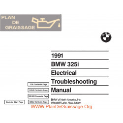 Bmw 325i 1991 Electrical Troubleshooting Manual