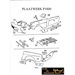 Volvo P1800 Plaatwerk