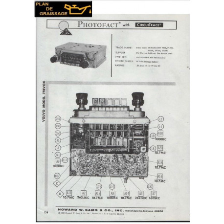 Volvo Photofact Model 7fbvox Am Fm Radio