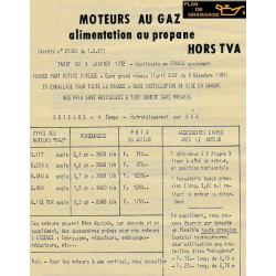 Bernard Bm Gaz Tarifs Moteur