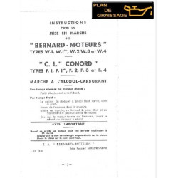 Bernard W1 W2 W3 W4 Livret Instructions Moteur