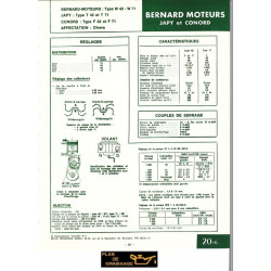 Bernard W42 W71 Moteur