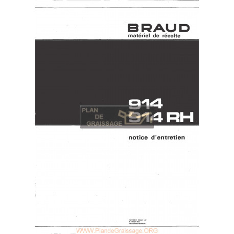 Braud 914 Rh Grape Harvester