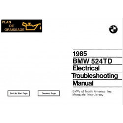 Bmw 524td E28 Electrical Troubmeshooting 1985