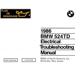 Bmw 524td E28 Electrical Troubmeshooting 1986