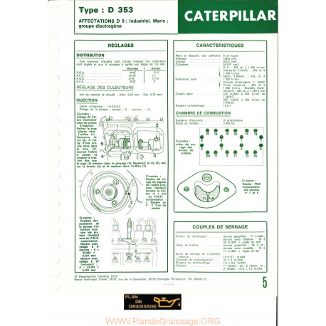 Caterpillar D353 Chenillards