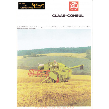 Claas Consul Moiss Bat Moissonneuses