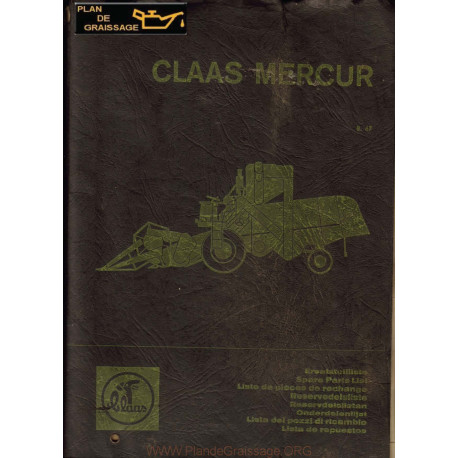 Claas Mercur Web Moissonneuses