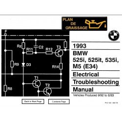 Bmw 525 535 I It M5 E34 Elecrical Troubleshooting 1993