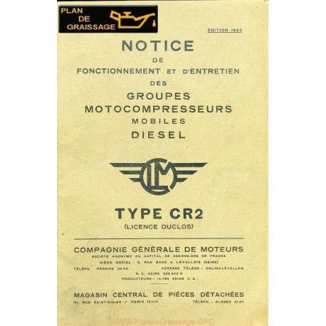 Clm Cr2 Notice Entretien Moteur