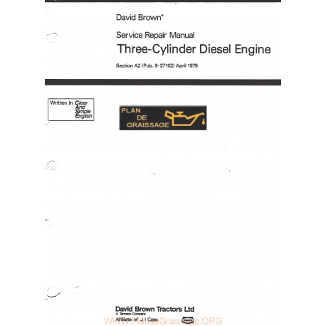 David Brown 3 Cylindres Moteur
