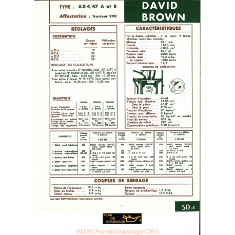 David Brown Ad4 47a B Moteur