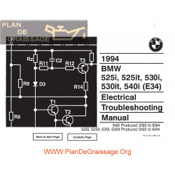 Bmw 525i 525it 530i 530it 540i 1994 Electrical Troubleshooting Manual