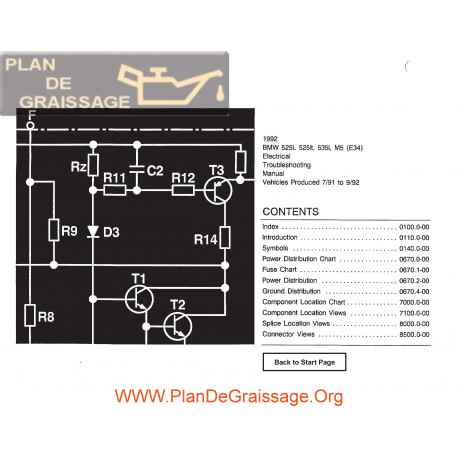 Bmw 525i 525it 535i M5 1992 Electrical Troubleshooting Manual