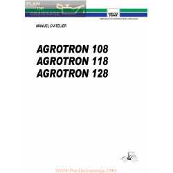 Deutz Agrotron 108 118 128 Manuel Atelier
