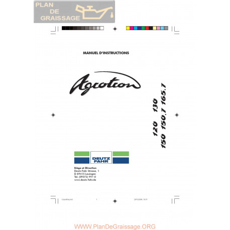 Deutz Agrotron 120 130 150 1507 1657 Manuel Atelier