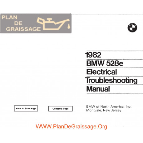 Bmw 528e 1982 Electrical Troubleshooting Manual