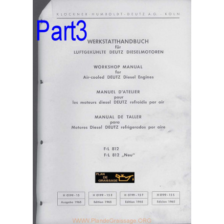 Deutz Fl 812 Atelier Moteur Part3