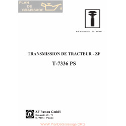 Deutz Transmission Zf T 7336 Ps Manuel Atelier