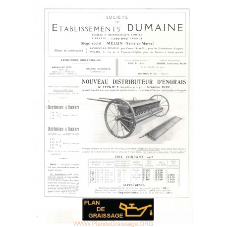 Dumaine Distributeur Engrais