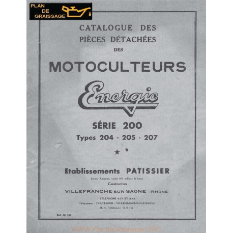 Energic 203 204 207 Motoculteurs