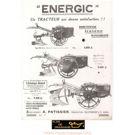 Energic B5 C7 D9 Motoculteurs