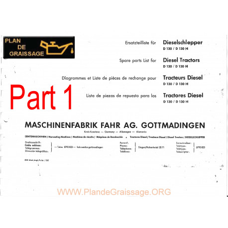 Fahr D 130 H Catalogue Part1