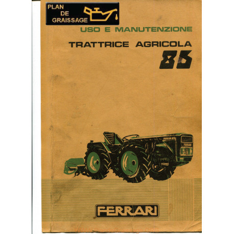 Ferrari Tractor 86 Manuel