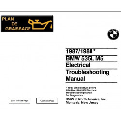 Bmw 535i M5 E28 Electrical Troubmeshooting 1987 1988