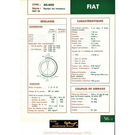 Fiatagri 55 60 400 Moteur