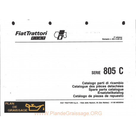 Fiatagri 805c Pieces Chenilles