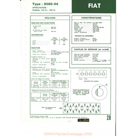 Fiatagri 8060 04 115 135 Moteur