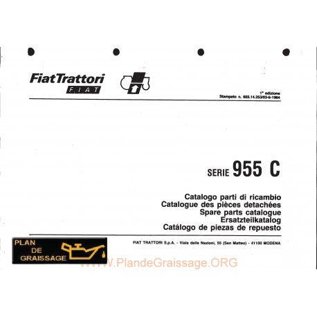 Fiatagri 955c Pieces Chenilles