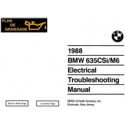 Bmw 635csi M6 E24 Electrical Troubleshooting 1988