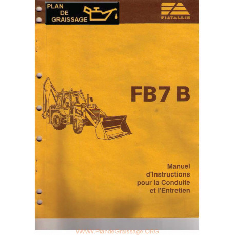 Fiatallis Fb7b Manuel Instructions Conduite