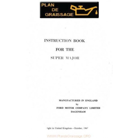 Ford Super Major Book