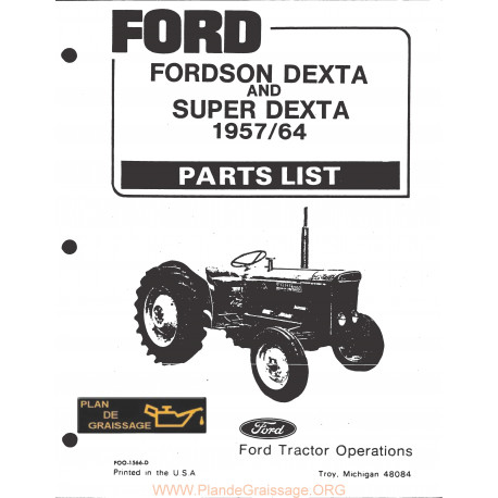 Fordson Dexta 1957 1964 Tracteur